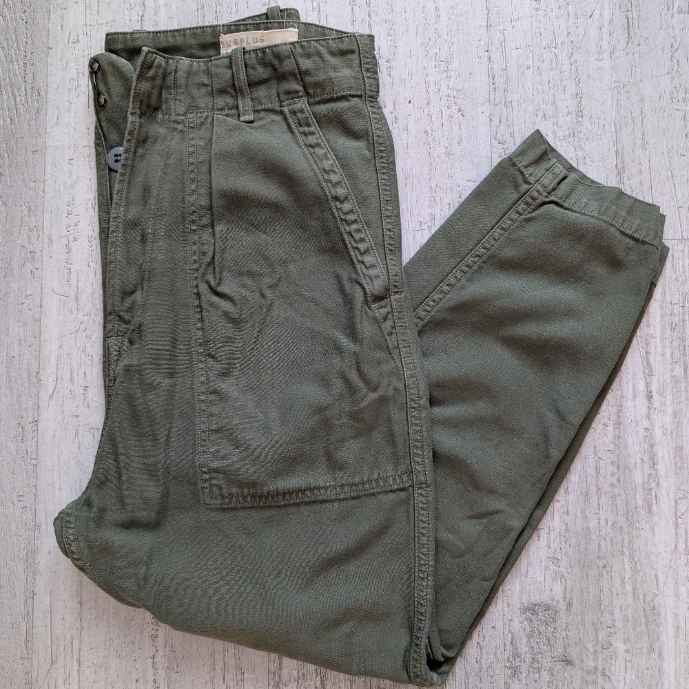 Citizens Of Humanity- Surplus Utility Crop Twill Trouser/ Faded Army- 26